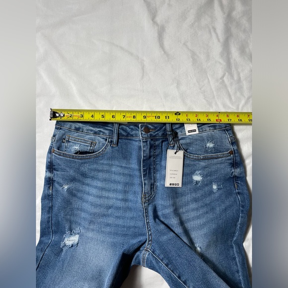 NWT Judy Blue High Waist Skinny Fit Blue Denim Jeans  w/Lemon Patches Womens 16W - Picture 5 of 8